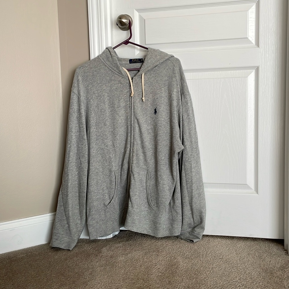 Polo Terry Cloth full zip hoodie